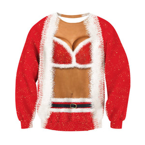 Mr. & Mrs. Claus 3D Crewneck