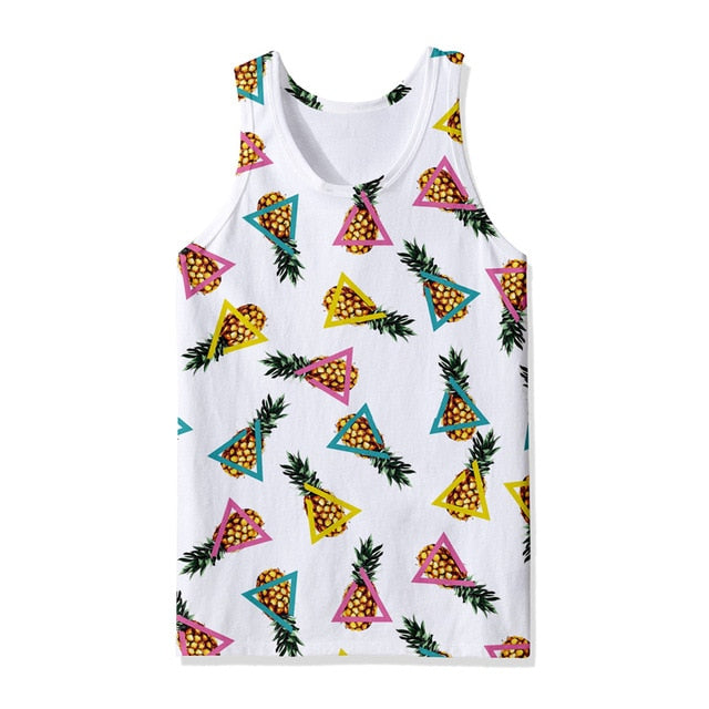 Pineapples 3D Tank Top