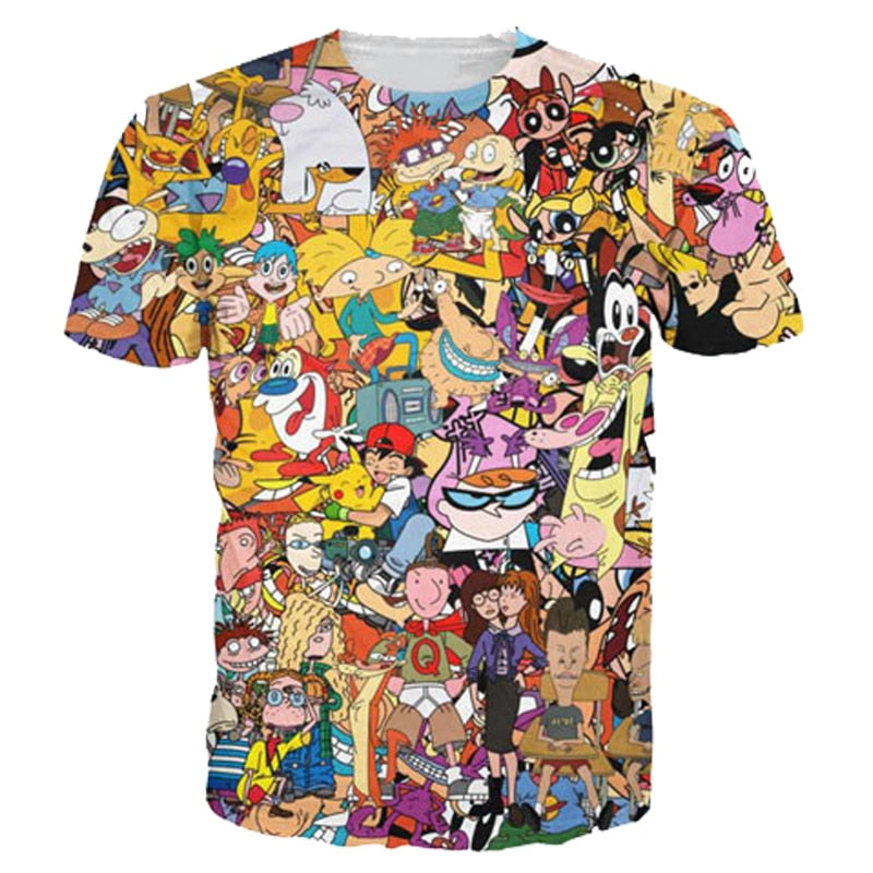 Cartoons 3D Tee